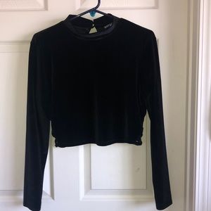 Black Velvet Top